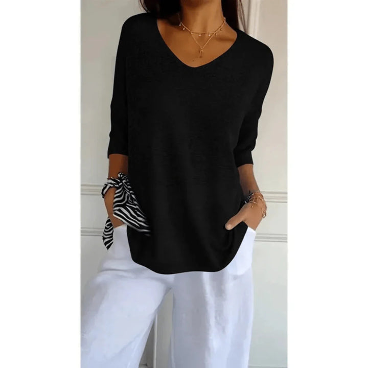 Marisse – Elegant V-hals Skjorte
