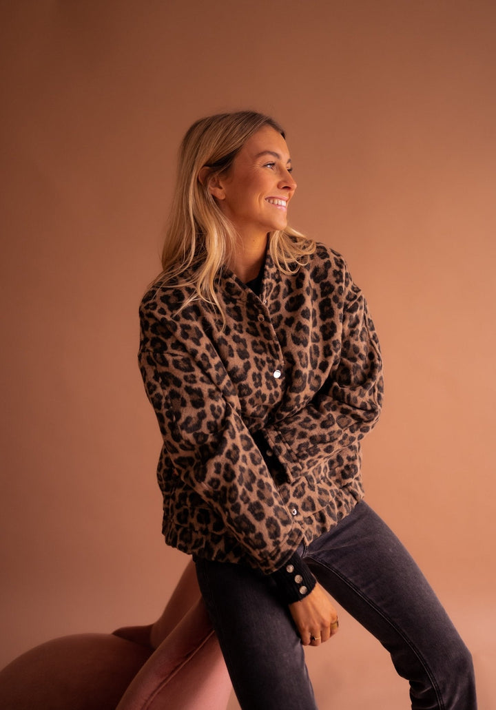 Dascha - Trendy Jakke Med Leopardmønster