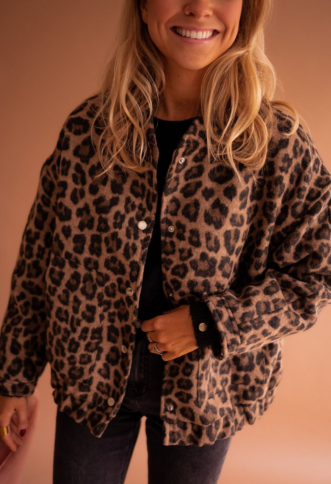 Dascha - Trendy Jakke Med Leopardmønster