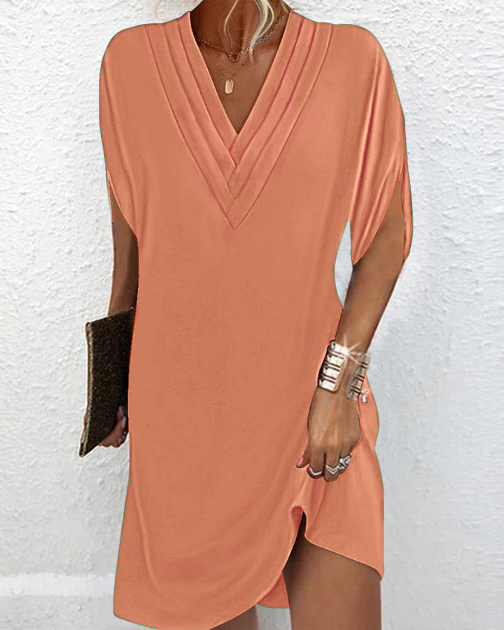 Amélie | Elegant Kjole med V-Hals