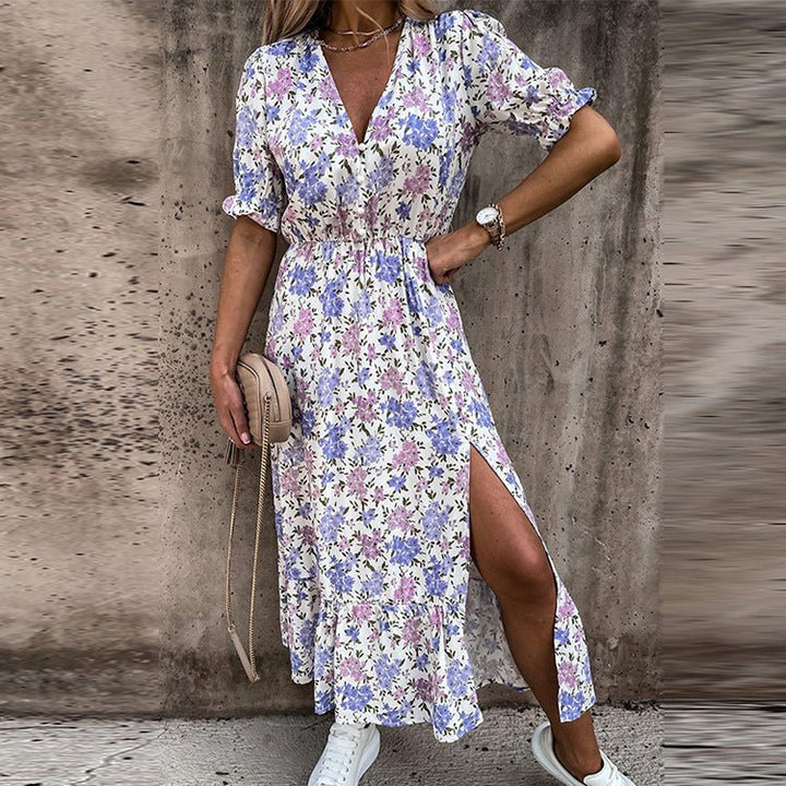 Naila™ | Elegante Blomsterkjole