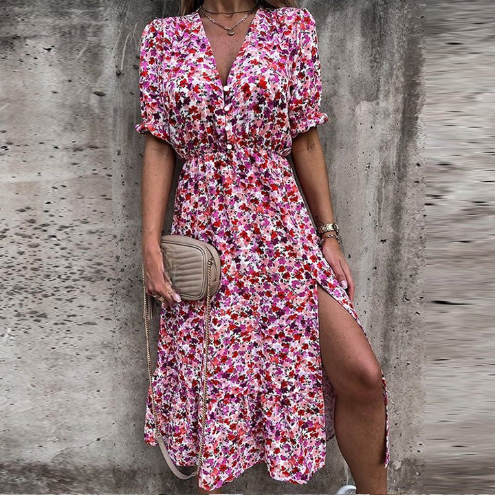 Naila™ | Elegante Blomsterkjole