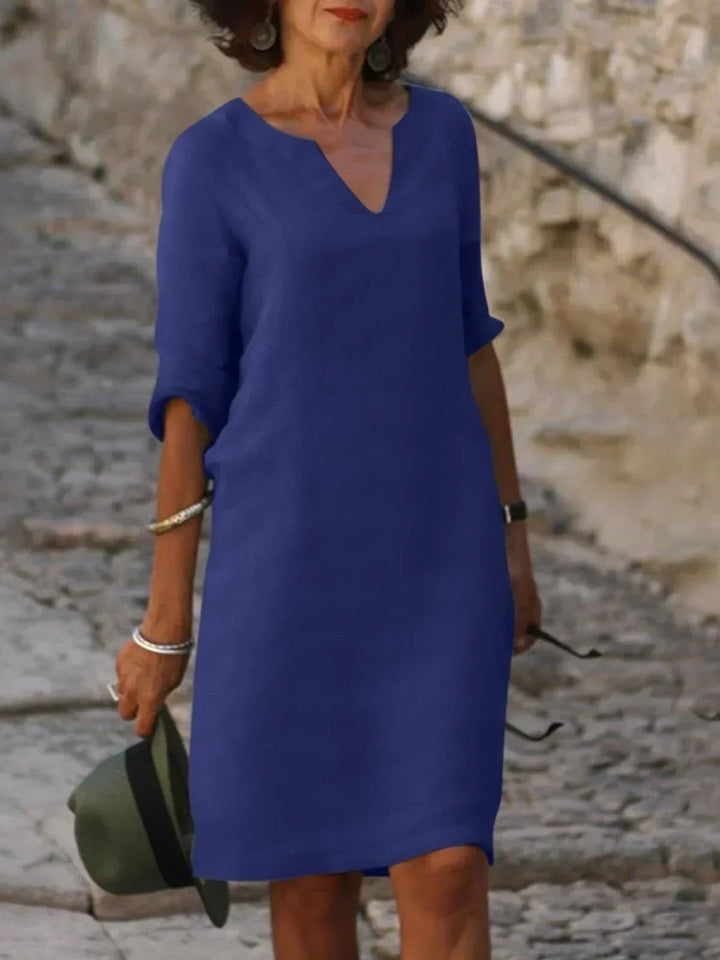 Josette™ | Elegant Kjole med V-hals