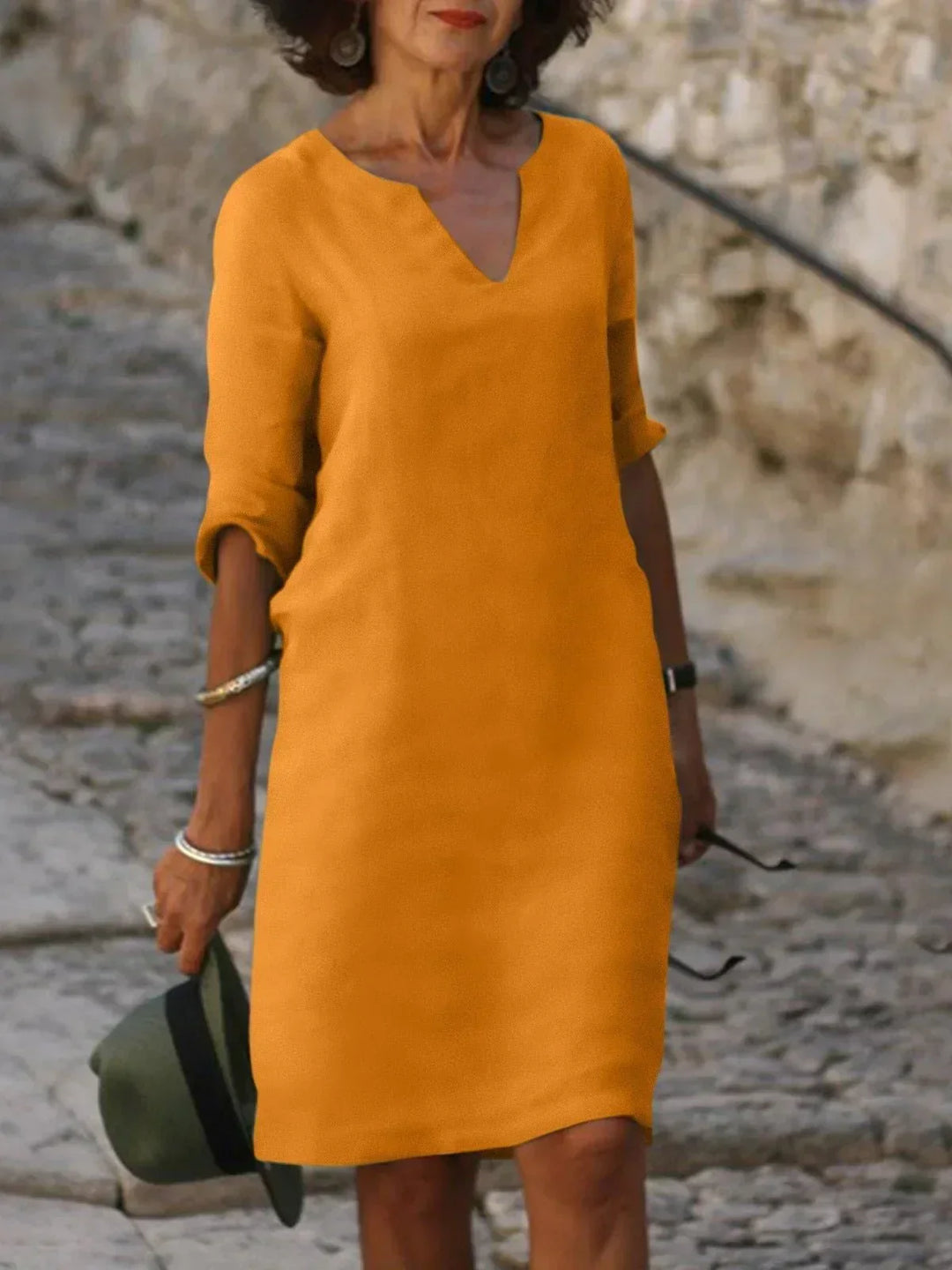 Josette™ | Elegant Kjole med V-hals