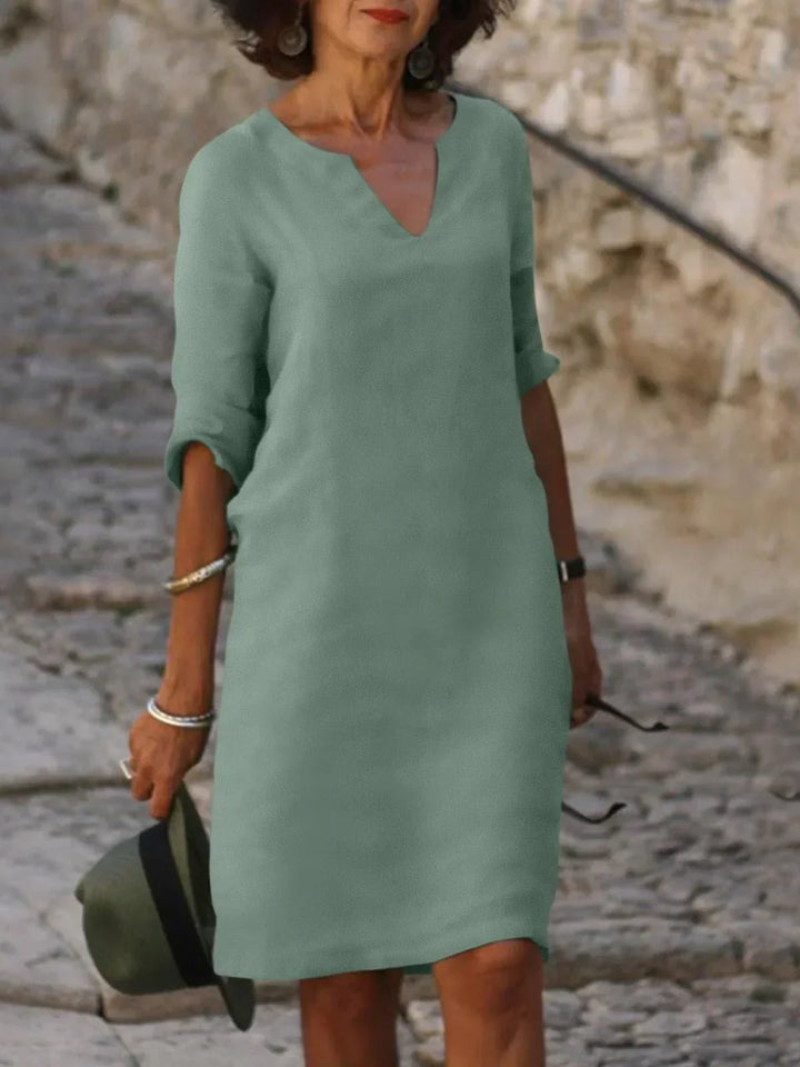 Josette™ | Elegant Kjole med V-hals