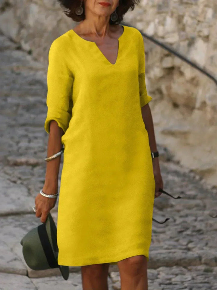 Josette™ | Elegant Kjole med V-hals