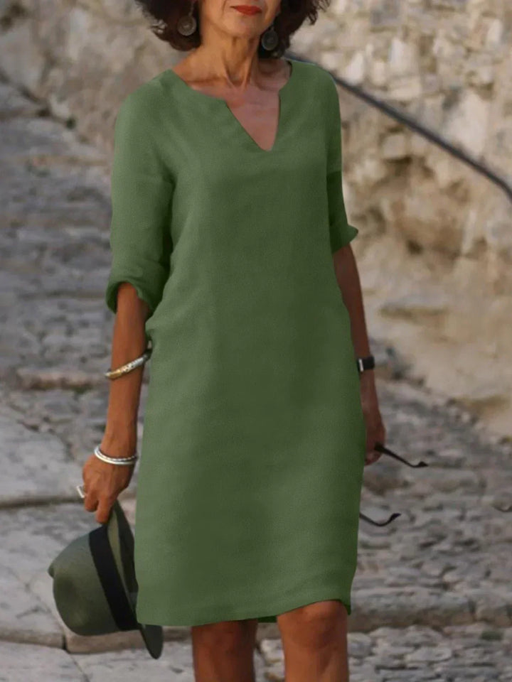Josette™ | Elegant Kjole med V-hals